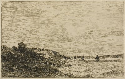 La Seine devant Honfleur - Karl Daubigny