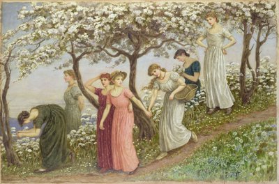 À travers les fleurs blanches, 1891 - Kate Greenaway