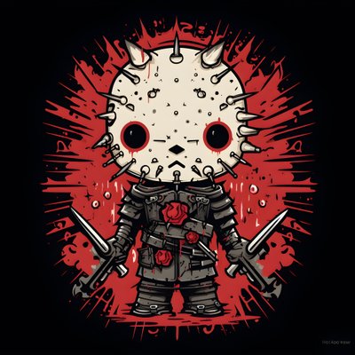 Hello Kitty en Pinhead Design de T-shirt 1 - Kurt Heppke