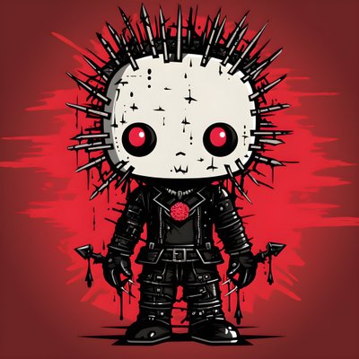 Hello Kitty en Pinhead Design de T-shirt 4 - Kurt Heppke