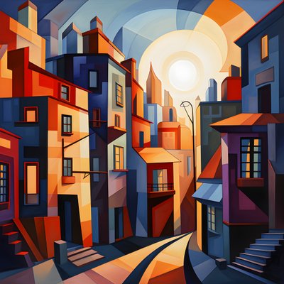 style cubiste de peinture urbaine 2 - Kurt Heppke