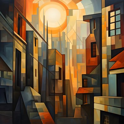 style cubiste de peinture urbaine 3 - Kurt Heppke