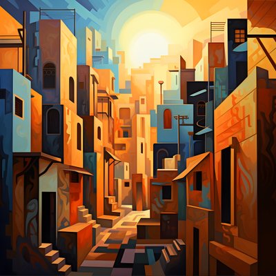 style cubiste de peinture urbaine 4 - Kurt Heppke