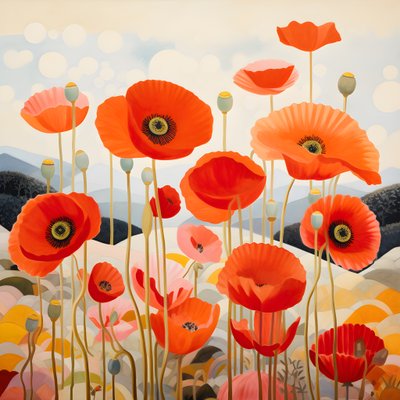 Coquelicots en Toscane 4 - Kurt Heppke