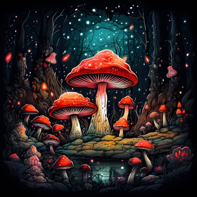 Champignon et forêt 4 - Kurt Heppke