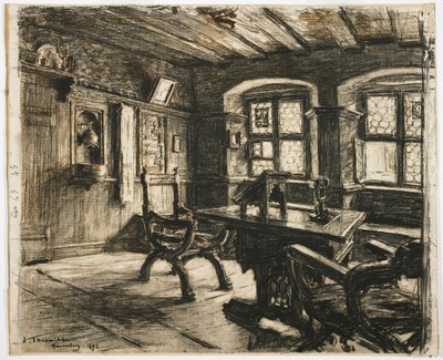 La chambre de Dürer à Nuremberg, 1896 - Leon Augustin Lhermitte