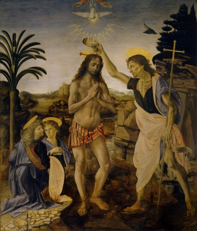 Le Baptême du Christ, vers 1470-1475 - Leonardo da Vinci