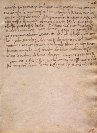 Extrait non signé du Codex Trivulzianus - Leonardo da Vinci