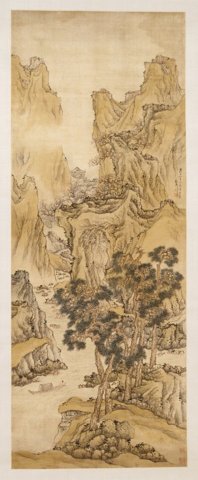 Le printemps des fleurs de pêcher, 1650 - Liu Du