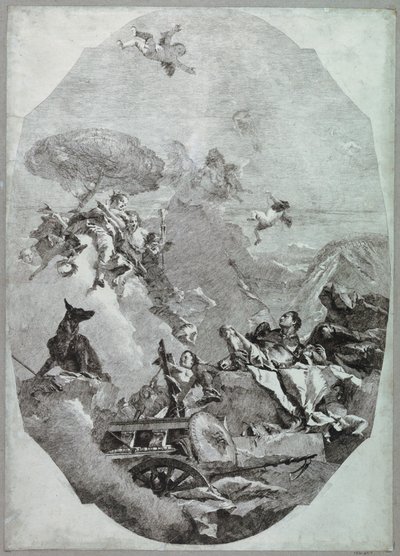 Le triomphe de Mars - Lorenzo Tiepolo