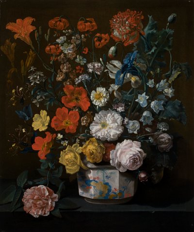 Fleurs dans un vase de Chantilly - Louis Tessier