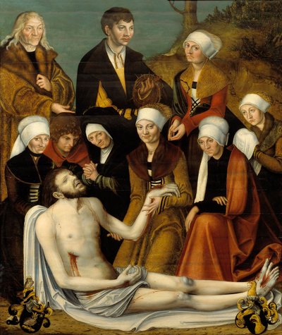 La Lamentation, vers 1520-50 - Lucas studio of Cranach