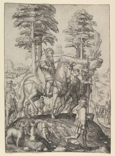 Abigaïl devant David, vers 1507 - Lucas van Leyden