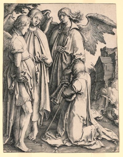 Abraham et les trois anges - Lucas van Leyden