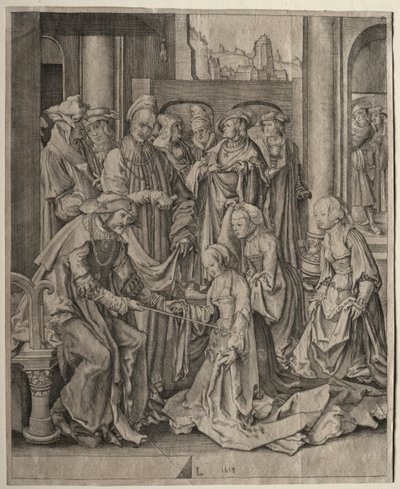 Esther devant Assuérus - Lucas van Leyden