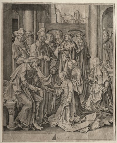 Esther devant Assuérus, 1518 - Lucas van Leyden