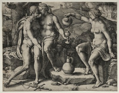 Lot et Ses Filles, 1530 - Lucas van Leyden