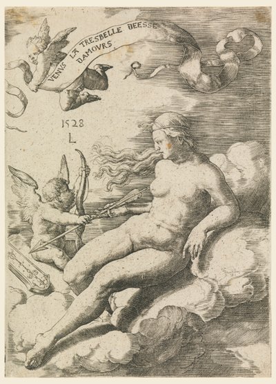 Vénus et Cupidon - Lucas van Leyden