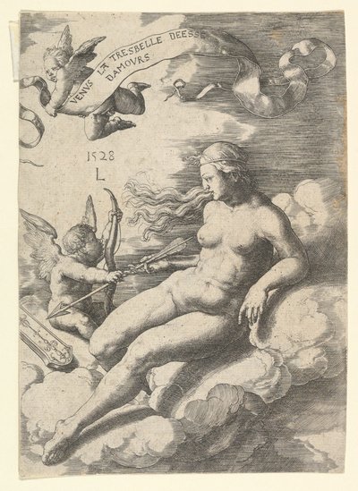 Vénus et Cupidon - Lucas van Leyden