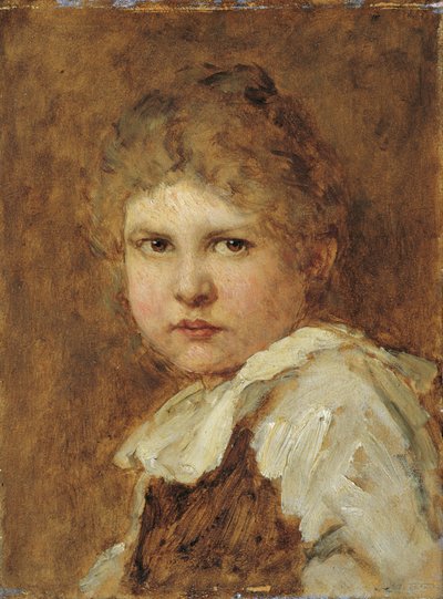 Tête de jeune fille - Ludwig Knaus