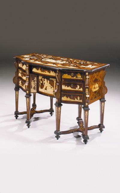 Bureau mazarin turinois, début XVIIIe siècle - Luigi Prinotto