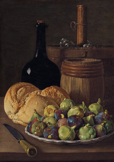 Nature morte avec figues et pain - Luis Meléndez