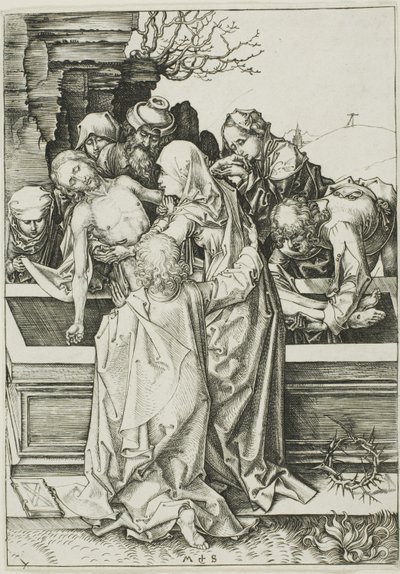 La mise au tombeau - Martin Schongauer