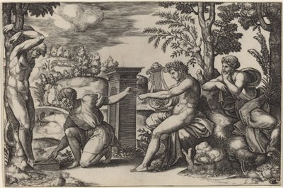 Apollon et Marsyas - Master of the Die after Raphael