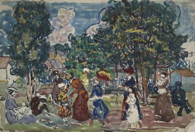 Promenade du dimanche - Maurice Brazil Prendergast