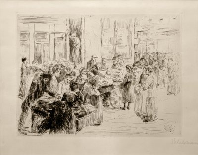 M.Liebermann, Du quartier juif à Amsterdam, commerce de charrettes - Max Liebermann