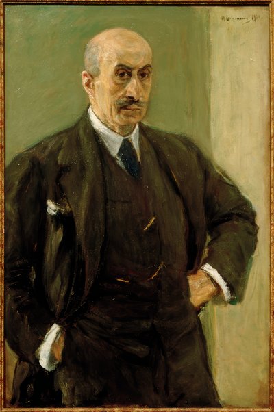 Autoportrait en costume, debout - Max Liebermann