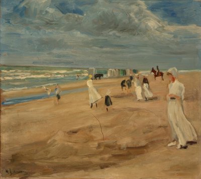 Plage à Noordwijk - Max Liebermann