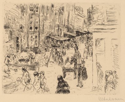 Le quartier juif à Amsterdam - Max Liebermann