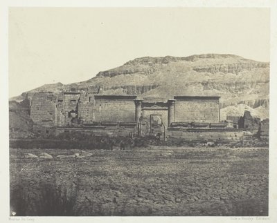 Médinet-Habou, Vue Générale des Ruines, Thèbes - Maxime Du Camp