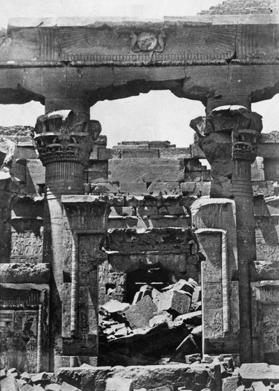 Ruines du temple, Égypte, 1852 - Maxime Du Camp