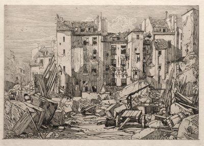 Démolition de vieilles maisons à Paris, 1862 - Maxime Lalanne