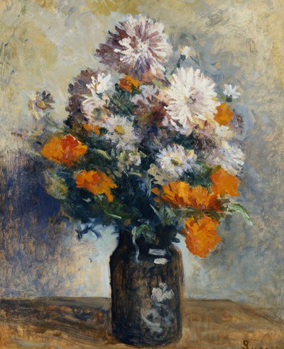 Vase de dahlias - Maximilien Luce