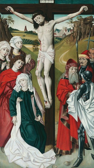 Crucifixion du Christ - Meister des Schottenaltars (Werkstatt)