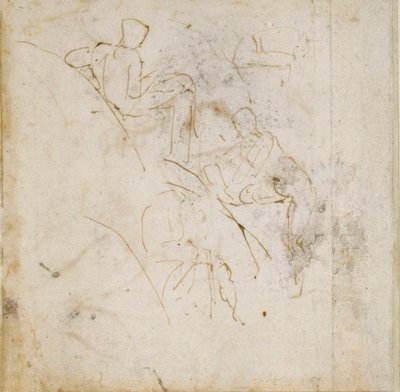 Quatre études de figures - Michelangelo Buonarroti