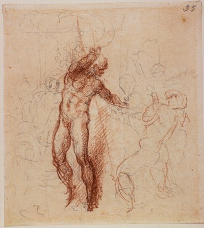 Étude pour un Christ aux Limbes - Michelangelo Buonarroti