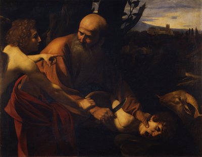 Abraham sacrifiant Isaac, 1603-1604 - Michelangelo Merisi Caravaggio