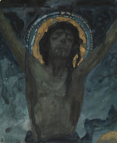 Christ en croix - Mikhail Vasilievich Nesterov