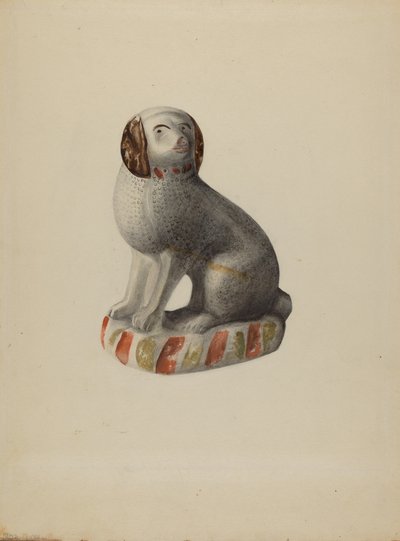 Figurine de chien allemand de Pennsylvanie, vers 1937 - Mina Lowry