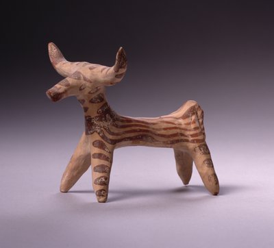 Taureau, vers 1400-1100 av. J.-C. (terre cuite) - Mycenaean