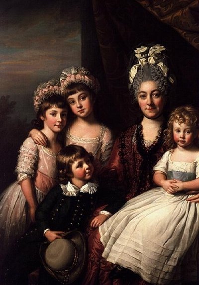 Lady Cooper avec sa famille - Nathaniel Dance Holland