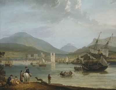 Château et baie de Caernarvon - Nicholas Pocock