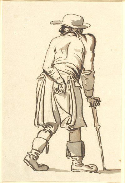 Un homme du peuple vu de dos - Nicolai Abildgaard