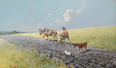 Labourer le champ, 1899 - Nikolai Nikolayevich Karasin