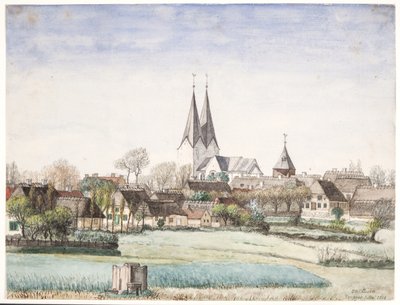 Village avec église. Broager - O.D. Ottesen