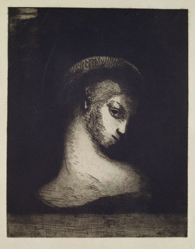 Tête de femme - Odilon Redon